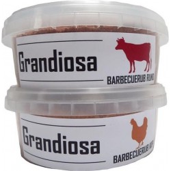 Grandiosa - 2x BBQ rubs - rund - kip - 2x 200 gram - bbq kruiden - dry rub