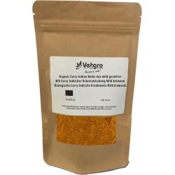 Curry Indische Kruidenmix Mild kiemarm Bio 100 gram
