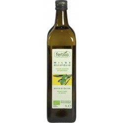 Olijfolie mild Spaans Fertilia - Fles 1000 ml - Biologisch