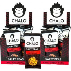 CHALO Chili Green Peas Salty Peas - 2 x 12 zakjes zoute snacks
