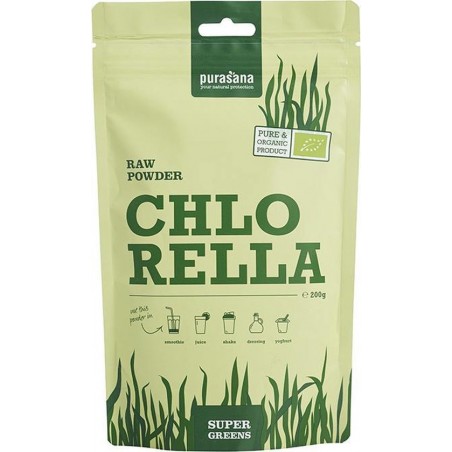 Chlorella Raw Powder (200 Gram) - Purasana