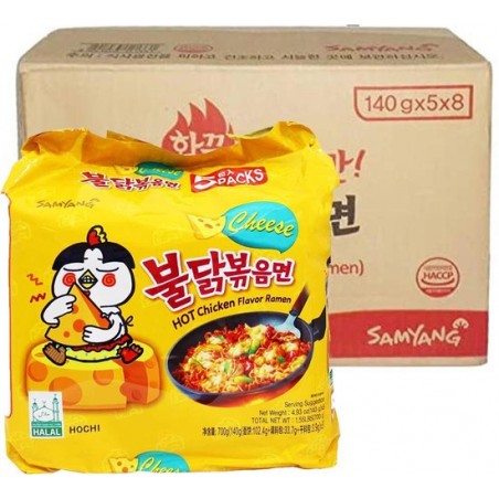 SAMYANG Hot Chicken Ramen Cheese - Instant Noodles Ramen (box 40stuks)