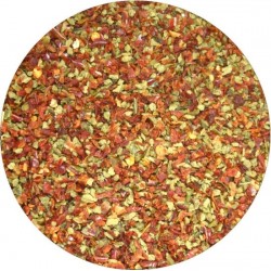 Paprika Vlokken Rood-Groen 9 mm Biologisch 100 gram
