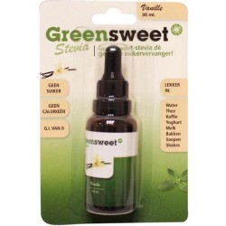 Greensweet Stevia druppels vloeibaar vanille 30 ml