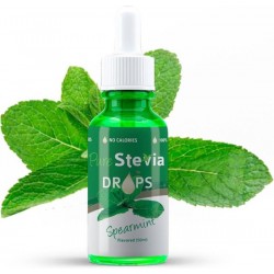 Stevia Drops Spearmint 50ml, Stevia druppels - Flavor drops - Munt - Lekker Verfrissend !