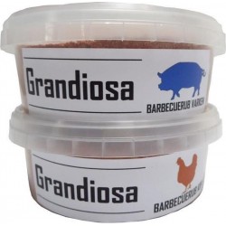Grandiosa - 2x BBQ rubs - varken - kip - 2x 200 gram - bbq kruiden - dry rub