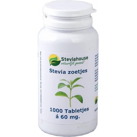 Stevia Extract Zoetjes RebA60 Regular pot 1000 tabs