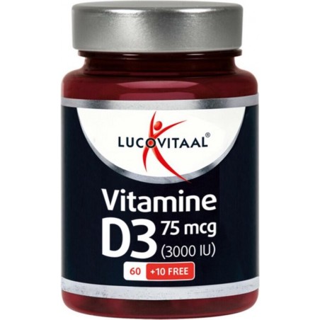 Lucovitaal Vitamine D3 75 microgram Voedingssupplement - 70 capsules
