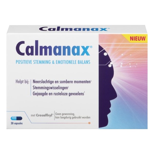 Calmanax Positieve stemming & Emotioneel balans - 30 capsules - Voedingssupplement