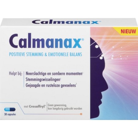 Calmanax Positieve stemming & Emotioneel balans - 30 capsules - Voedingssupplement