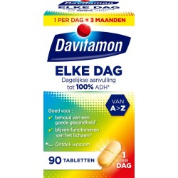 Davitamon Elke Dag met vitamine D - Complete multivitaminen - tabletten - 90 stuks