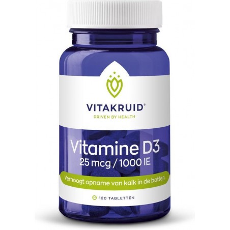 VitaKruid Vitamine D3 25 mcg 120 tabletten