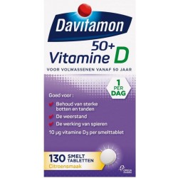 Davitamon Vitamine D 50+ Smelttabletten - 130 stuks - Voedingssupplement