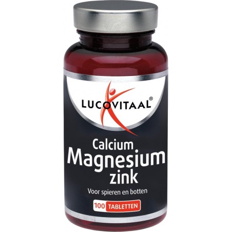 Lucovitaal Calcium Magnesium Zink Voedingssupplement - 100 tabletten