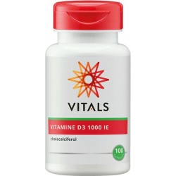 Vitals Vitamine D3 1000 IE Voedingssupplement - 100 vegicaps