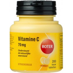 Roter Vitamine C 70 mg Voedingssupplement - 200 Kauwtabletten