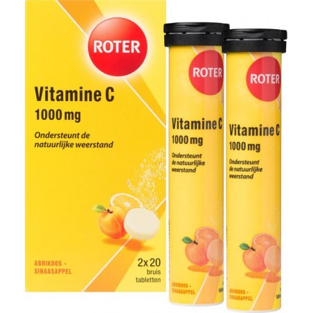 Roter Vitamine C 1000  mg Voedingssupplement - 40 Bruistabletten