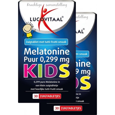 Lucovitaal Melatonine Kids 0,299mg (2 STUKS)