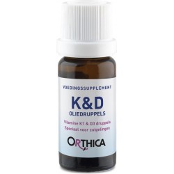 Orthica K&D Oliedruppels voor Zuigelingen Voedingssupplementen - 10 ml