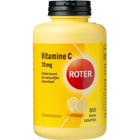 Roter Vitamine C 70 mg Voedingssupplement - 800 Kauwtabletten
