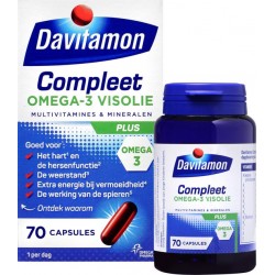 Davitamon Compleet + Omega 3 Visolie - 70 Capsules - Voedingssupplement