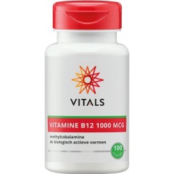 Vitals Vitamine B12 Methylcobalamine 1000 mcg - 100 zuigTabletten - Vitaminen