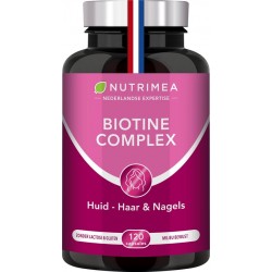 Biotine • Haar Nagels Huid • Vitamine B • Zink • 120 capsules - NUTRIMEA