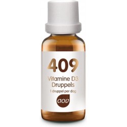 AOV 409 Vitamine D3 druppels (25 mcg) - 15 ml - Vitaminen - Voedingssupplementen