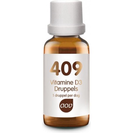 AOV 409 Vitamine D3 druppels (25 mcg) - 15 ml - Vitaminen - Voedingssupplementen