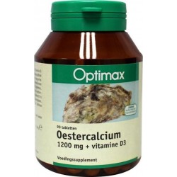 Optimax Oestercalcium + vitamine D3 - Voedingssupplement -  90 Tabletten