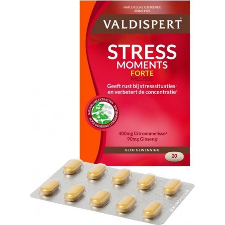 Valdispert Stress Moments Extra Sterk Voedingssupplement - 20 Tabletten