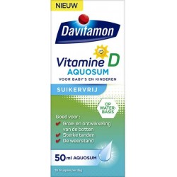 Davitamon Vitamine D Aquosum Suikervrij - vitamine - baby's & kinderen - 50ml