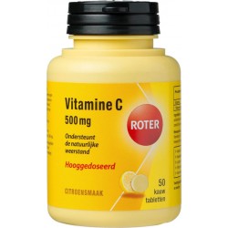 Roter Vitamine C 500mg Voedingssupplement - 50 Kauwtabletten