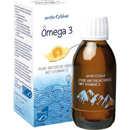 Arctic Blue Omega 3 Pure Arctische Visolie met Vitamine D 150 ml