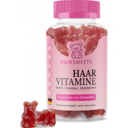 HairSweets Haar Vitamines Multivitamine Biotine - 60 gummies voor 2 Maanden