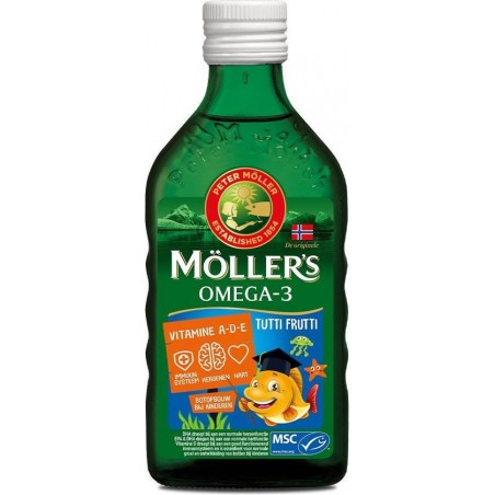 Mollers Omega-3 tutti frutti - 250ml - Visolie - Voedingssupplement