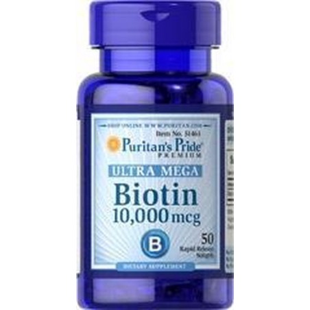 Puritan's pride Biotin 10.000 mcg - 100 softgels