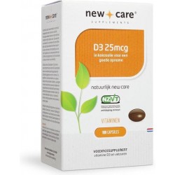 New Care D3 25µ - 100 Capsules  - Vitaminen