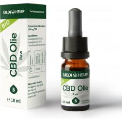 Medihemp CBD olie RAW (5%) - 10 ml