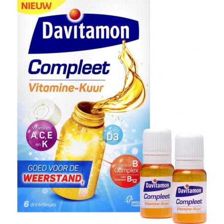 Davitamon Weerstand Compleet - Vitamine Kuur - Goed voor de weerstand - 6 stuks