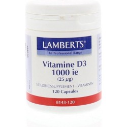 Lamberts Vitamine D3 1000ie 25mcg Capsules