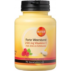 Roter Forte Weerstand 250mg Vitamine C Voedingssupplement - 75 kauwtabletten