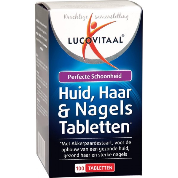 Lucovitaal Huid, Haar & Nagels Voedingssupplement - 100 Tabletten