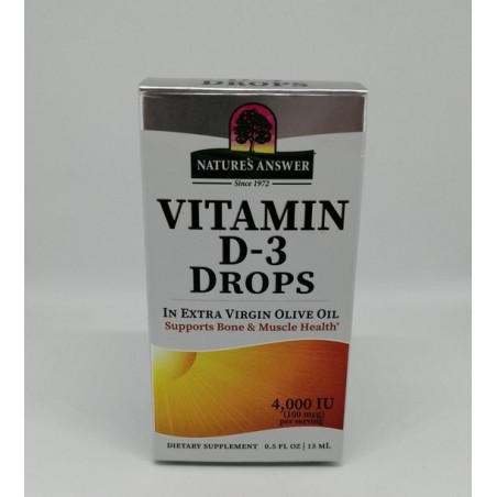 Vitamine D3 Druppels 4000 IU (15 ml) - Nature's Answer