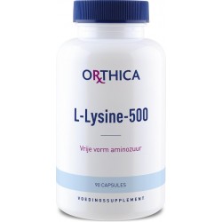 Orthica L Lysine 500 Voedingssuplement - 90 Capsules