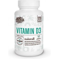 Naturall Plantaardige / Vegan Vitamine D3 1000IU - 120 tabletjes