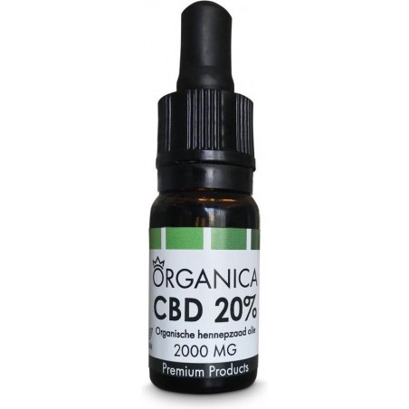 Organica CBD Olie 20 procent - 2000mg CBD - 10ml