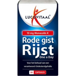 Lucovitaal Rode Gist Rijst One A Day Voedingssupplement - 30 capsules - Cholesterol Balans