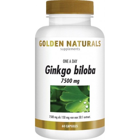 Golden Naturals Ginkgo Biloba 7500 mg (60 capsules)