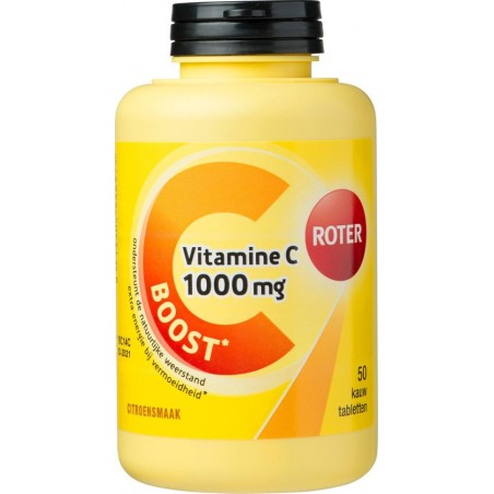 Roter Vitamine C 1000mg Boost Voedingssupplement - 50 Kauwtabletten
